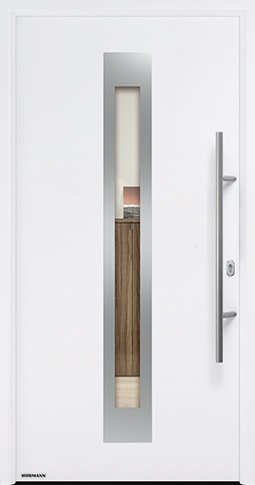 Входная дверь Hormann (Германия) Thermo65, Мотив 750F, цвет белый