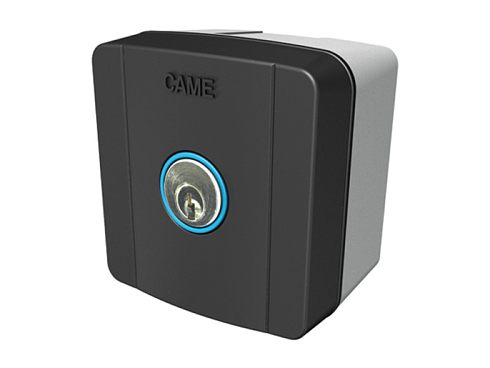 Купить ключ-выключатель накладной CAME SELC1FDG с синей подсветкой с доставкой и установкой в Батайске