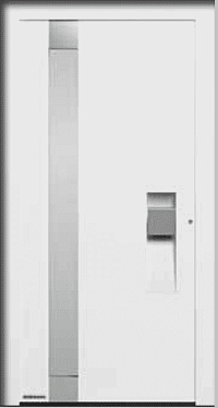 Двери входные алюминиевые ThermoCarbon Hormann - Мотив 306 в Батайске